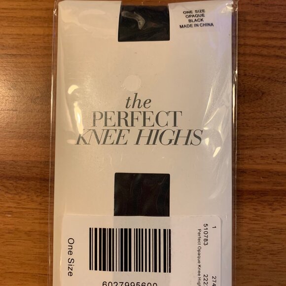 NWT - Ann Taylor  Perfect Knee Highs in opaque black - Picture 3 of 3